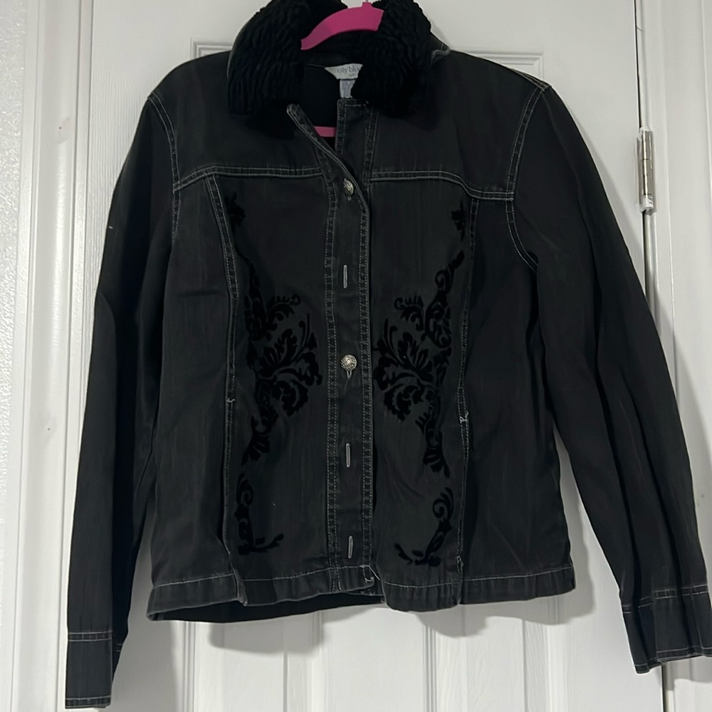 City blues black Denim jacket